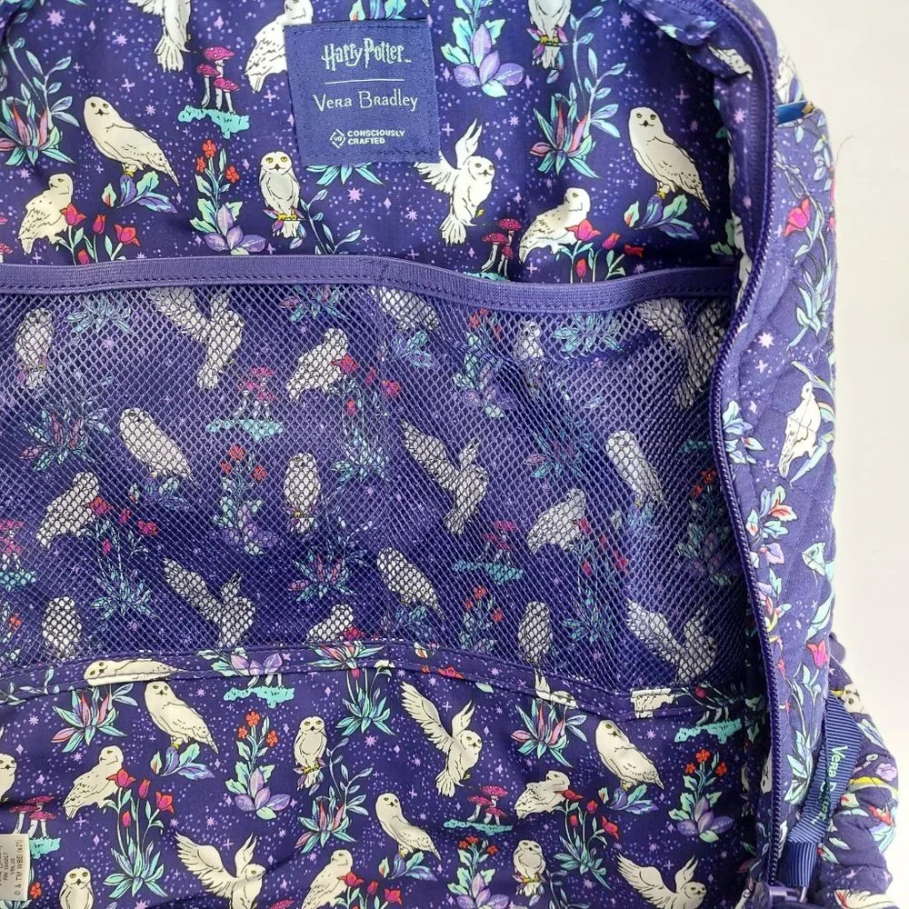 NEW With Tags Vera Bradley Harry Potter Forbidden Forest Laptop Campus Backpack - Picture 3 of 5